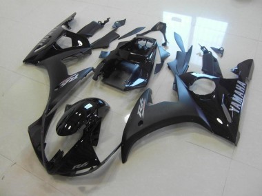 2003-2005 Matte Black Glossy Black Yamaha YZF R6 Motorbike Fairing Kits for Sale