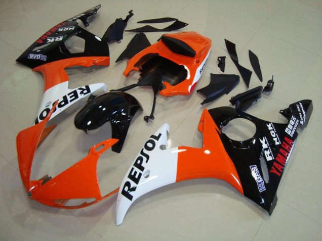 2003-2005 Repsol Yamaha YZF R6 Motorcycle Fairings Kit for Sale