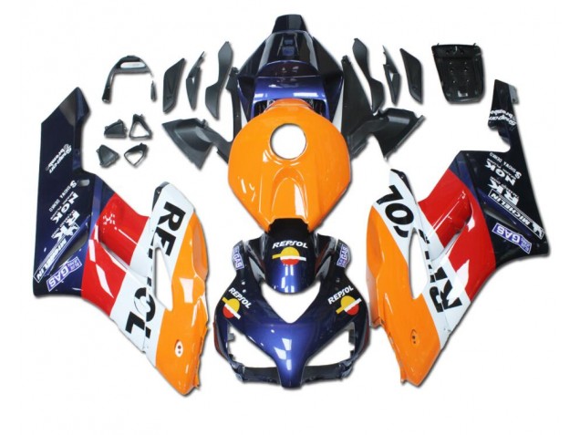 2004-2005 Orange Red Blue Repsol Honda CBR1000RR Bike Fairing for Sale 2004-2005 Orange Red Blue Repsol Honda CBR1000RR Bike Fairing for Sale