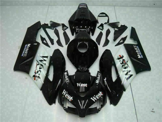 2004-2005 Black West Honda CBR1000RR Replacement Motorcycle Fairings for Sale 2004-2005 Black West Honda CBR1000RR Replacement Motorcycle Fairings for Sale