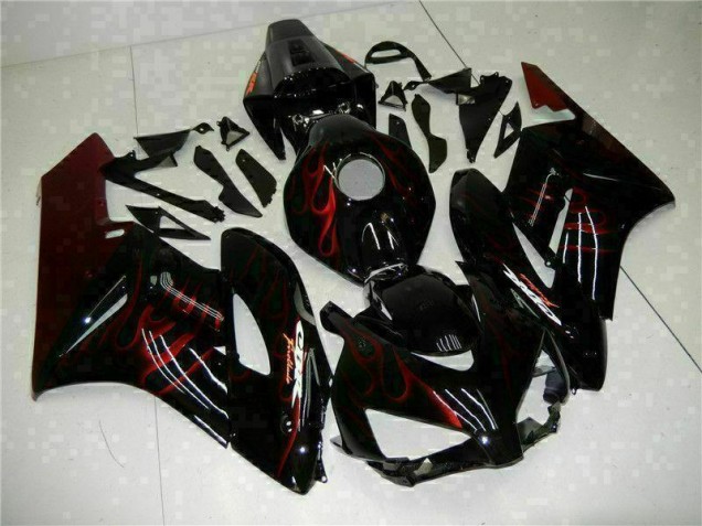 2004-2005 Red Flame Black Honda CBR1000RR Replacement Fairings for Sale