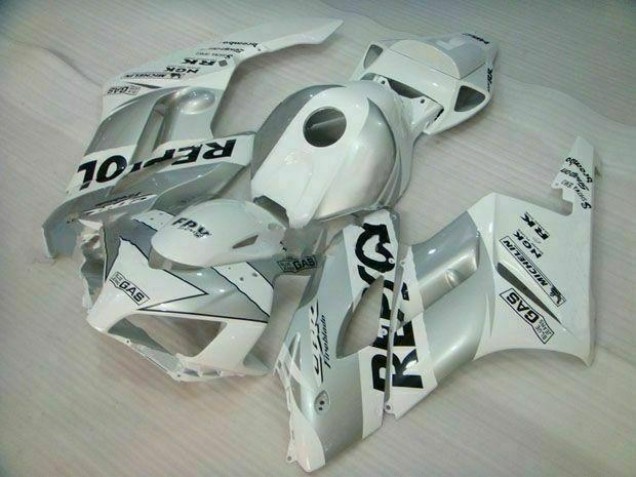 2004-2005 Silver White Repsol Honda CBR1000RR Motor Fairings for Sale 2004-2005 Silver White Repsol Honda CBR1000RR Motor Fairings for Sale