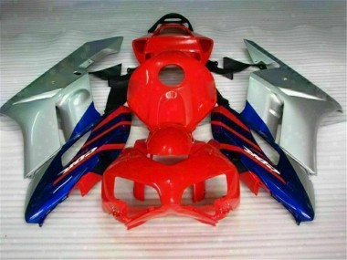 2004-2005 Red Silver Blue Honda CBR1000RR Motorcycle Fairings Kit for Sale