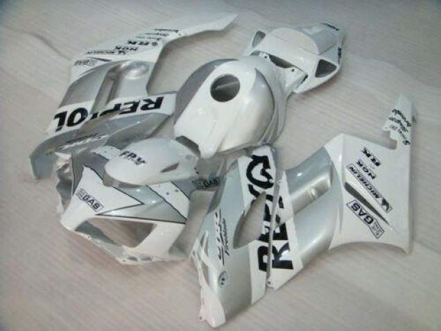 2004-2005 White Silver Black Repsol Repsol Honda CBR1000RR Motorcycle Fairing Kit for Sale