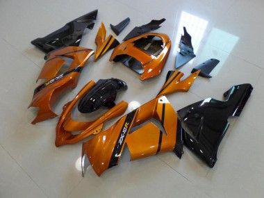 2003-2005 Gold Black Kawasaki ZX10R Bike Fairing for Sale