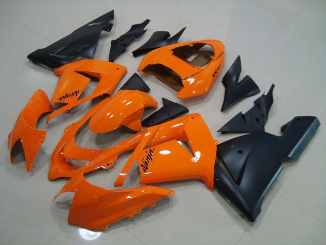 2003-2005 Ornage Matte Black Kawasaki ZX10R Motorbike Fairing for Sale 2003-2005 Ornage Matte Black Kawasaki ZX10R Motorbike Fairing for Sale