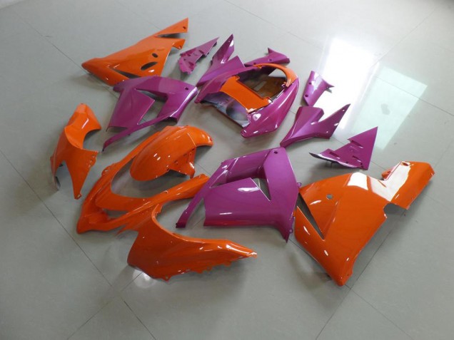 2003-2005 Orange and Pink Kawasaki ZX10R Motorcycle Bodywork for Sale 2003-2005 Orange and Pink Kawasaki ZX10R Motorcycle Bodywork for Sale