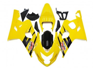 2004-2005 Yellow Black Suzuki GSXR 600/750 Motorbike Fairings for Sale