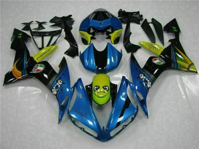 2004-2006 Blue Yamaha YZF R1 Motorcycle Replacement Fairings for Sale 2004-2006 Blue Yamaha YZF R1 Motorcycle Replacement Fairings for Sale