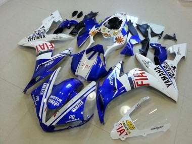 2004-2006 Blue White Red Yamaha YZF R1 Motorcycle Fairings Kits for Sale