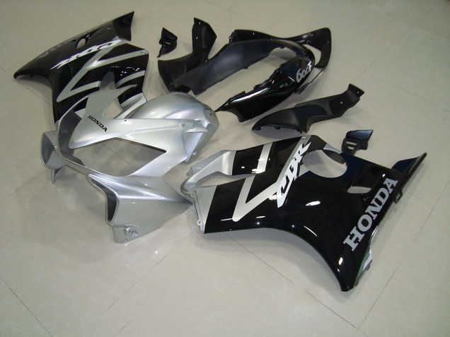 2004-2007 Black Silver Honda CBR600 F4i Motorcycle Fairing Kits for Sale 2004-2007 Black Silver Honda CBR600 F4i Motorcycle Fairing Kits for Sale