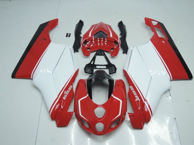 2005-2006 Red White Red Ducati 749 999 Replacement Motorcycle Fairings for Sale