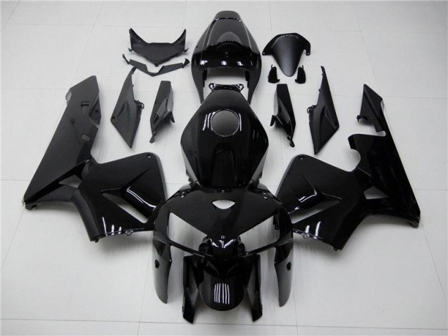 2005-2006 Glossy Black Honda CBR600RR Motorcycle Fairing Kit for Sale 2005-2006 Glossy Black Honda CBR600RR Motorcycle Fairing Kit for Sale