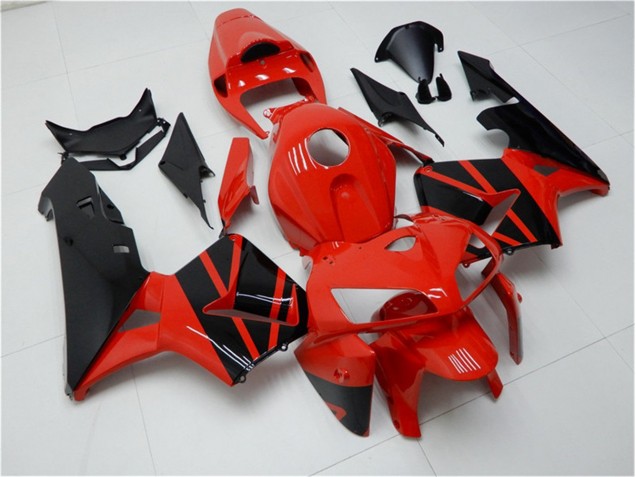 2005-2006 Red Black Honda CBR600RR Motorcycle Fairings Kits for Sale 2005-2006 Red Black Honda CBR600RR Motorcycle Fairings Kits for Sale