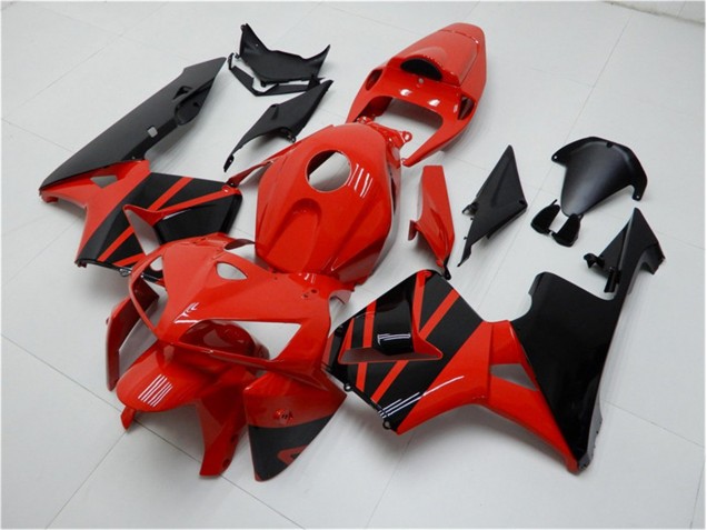 2005-2006 Red Black Honda CBR600RR Motorcycle Fairings Kits for Sale 2005-2006 Red Black Honda CBR600RR Motorcycle Fairings Kits for Sale