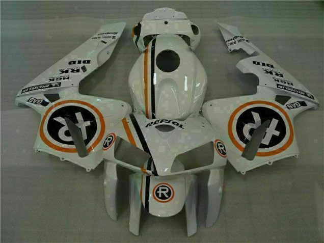 2005-2006 White Repsol Honda CBR600RR Motorcycle Bodywork for Sale