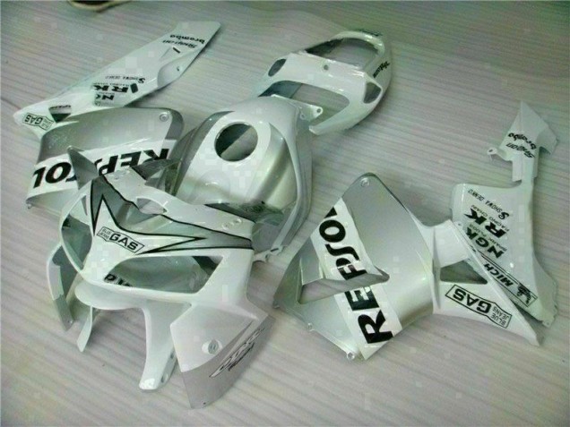 2005-2006 White Repsol Honda CBR600RR Motorbike Fairing Kits for Sale