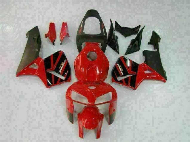 2005-2006 Red Honda CBR600RR Motorcycle Replacement Fairings for Sale 2005-2006 Red Honda CBR600RR Motorcycle Replacement Fairings for Sale