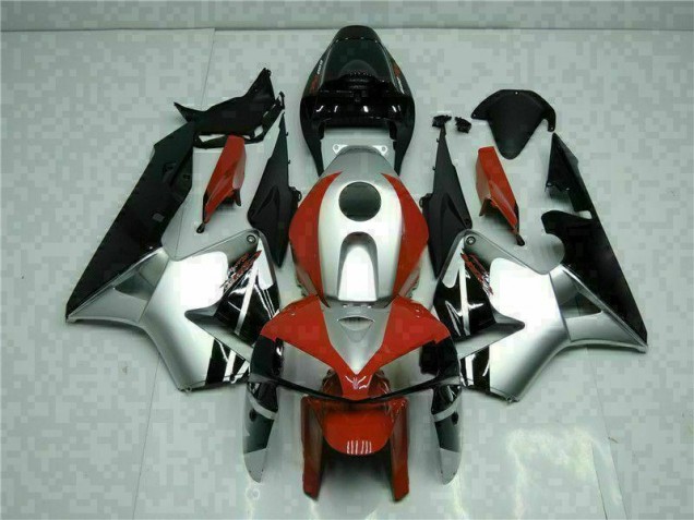 2005-2006 Black Silver Red Honda CBR600RR Motorcycle Fairings for Sale 2005-2006 Black Silver Red Honda CBR600RR Motorcycle Fairings for Sale