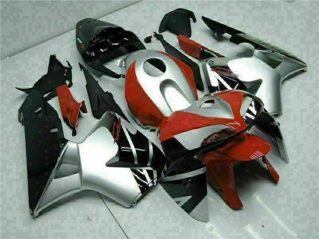2005-2006 Black Silver Red Honda CBR600RR Motorcycle Fairings for Sale 2005-2006 Black Silver Red Honda CBR600RR Motorcycle Fairings for Sale
