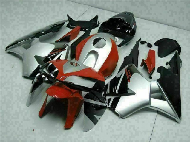 2005-2006 Black Silver Red Honda CBR600RR Motorcycle Fairings for Sale 2005-2006 Black Silver Red Honda CBR600RR Motorcycle Fairings for Sale