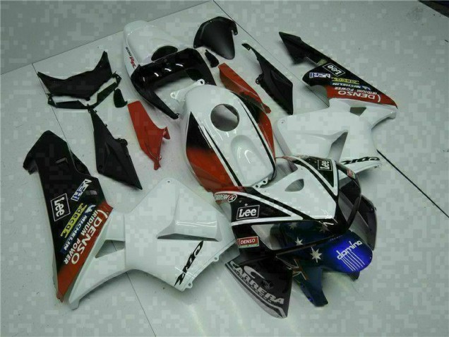 2005-2006 White Red Black Lee Honda CBR600RR Motorbike Fairing for Sale 2005-2006 White Red Black Lee Honda CBR600RR Motorbike Fairing for Sale