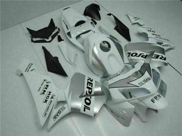 2005-2006 White Repsol Honda CBR600RR Bike Fairings & Bodywork for Sale 2005-2006 White Repsol Honda CBR600RR Bike Fairings & Bodywork for Sale