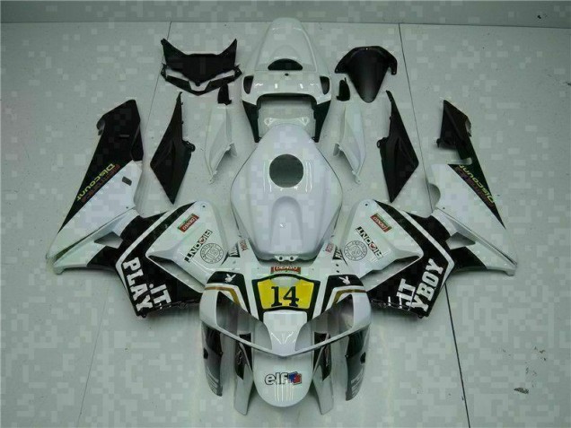 2005-2006 White Playboy 14 Honda CBR600RR Motorcycle Replacement Fairings for Sale 2005-2006 White Playboy 14 Honda CBR600RR Motorcycle Replacement Fairings for Sale