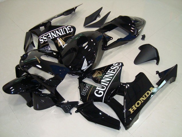 2005-2006 Black Gunness Honda CBR600RR Motorcycle Fairing Kit for Sale
