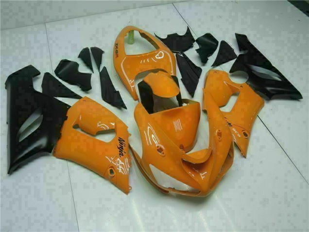 2005-2006 Orange Kawasaki ZX6R Bike Fairing for Sale 2005-2006 Orange Kawasaki ZX6R Bike Fairing for Sale