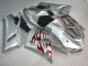 2005-2006 Silver Red Flames Kawasaki ZX6R Motorcycle Fairings for Sale 2005-2006 Silver Red Flames Kawasaki ZX6R Motorcycle Fairings for Sale