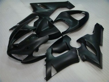 2005-2006 Matte Black Kawasaki ZX6R Bike Fairing for Sale