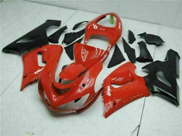 2005-2006 Red Kawasaki ZX6R Bike Fairing Kit for Sale 2005-2006 Red Kawasaki ZX6R Bike Fairing Kit for Sale