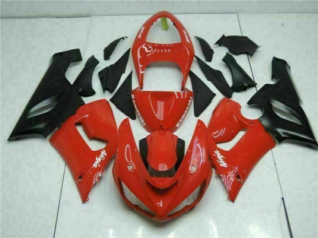 2005-2006 Red Kawasaki ZX6R Bike Fairing Kit for Sale 2005-2006 Red Kawasaki ZX6R Bike Fairing Kit for Sale