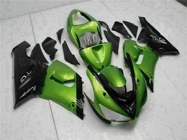 2005-2006 Green Kawasaki ZX6R Motorcycle Bodywork for Sale 2005-2006 Green Kawasaki ZX6R Motorcycle Bodywork for Sale