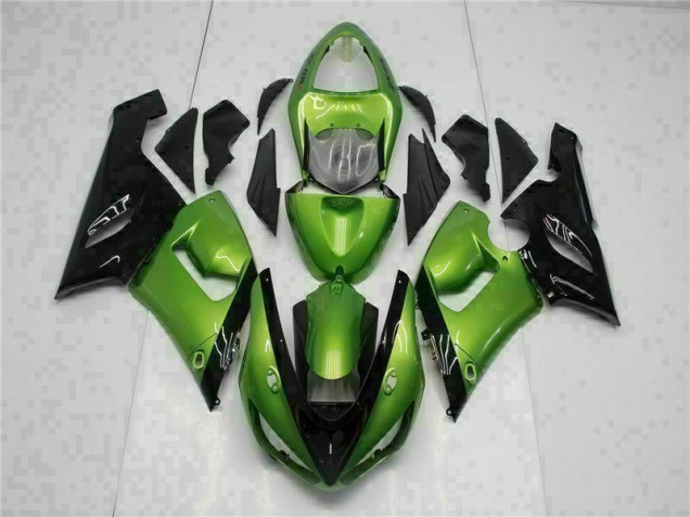 2005-2006 Green Kawasaki ZX6R Motorcycle Bodywork for Sale 2005-2006 Green Kawasaki ZX6R Motorcycle Bodywork for Sale