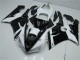 2005-2006 Black White Kawasaki ZX6R Moto Fairings for Sale 2005-2006 Black White Kawasaki ZX6R Moto Fairings for Sale