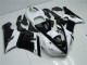 2005-2006 Black White Kawasaki ZX6R Moto Fairings for Sale 2005-2006 Black White Kawasaki ZX6R Moto Fairings for Sale