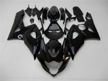 2005-2006 Glossy Black Suzuki GSXR 1000 Bike Fairings for Sale