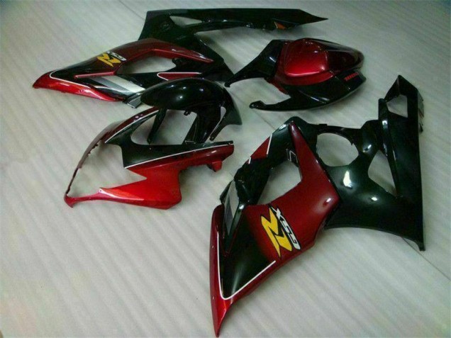 2005-2006 Red Black Suzuki GSXR 1000 Bike Fairing Kit for Sale 2005-2006 Red Black Suzuki GSXR 1000 Bike Fairing Kit for Sale