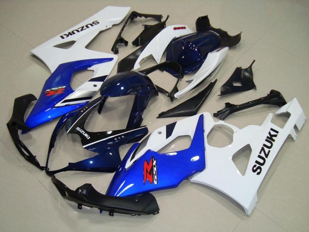 2005-2006 Blue White Black Suzuki GSXR 1000 Motorbike Fairing for Sale 2005-2006 Blue White Black Suzuki GSXR 1000 Motorbike Fairing for Sale