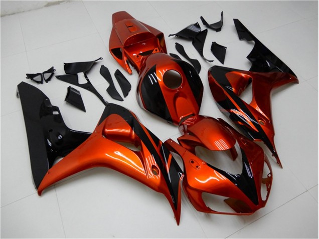 2006-2007 Orange Black Honda CBR1000RR Motorcycle Fairings Kit for Sale 2006-2007 Orange Black Honda CBR1000RR Motorcycle Fairings Kit for Sale