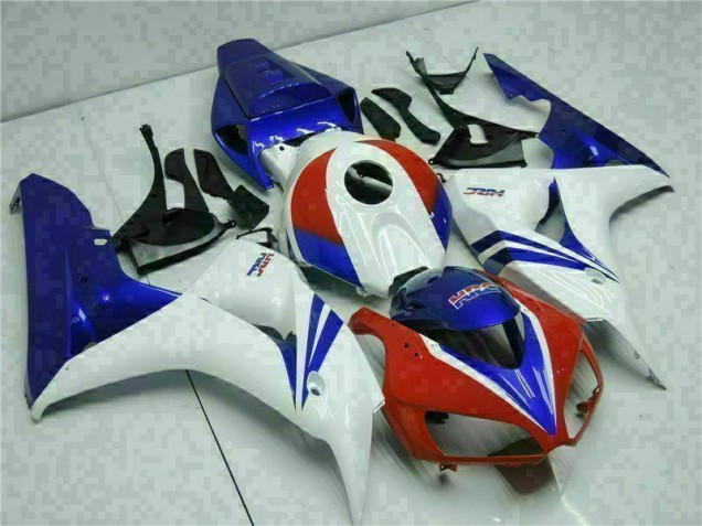 2006-2007 Blue White Honda CBR1000RR Motorbike Fairing Kits for Sale 2006-2007 Blue White Honda CBR1000RR Motorbike Fairing Kits for Sale