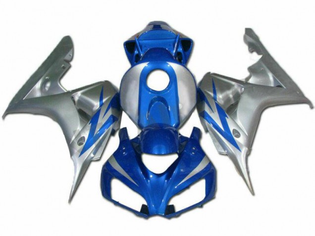 2006-2007 Blue Silver Honda CBR1000RR Motorcycle Fairings Kits for Sale 2006-2007 Blue Silver Honda CBR1000RR Motorcycle Fairings Kits for Sale