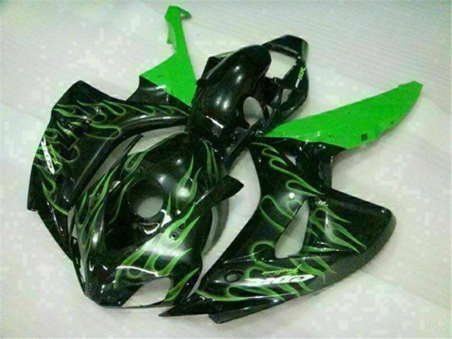 2006-2007 Green Flame Black Honda CBR1000RR Moto Fairings for Sale 2006-2007 Green Flame Black Honda CBR1000RR Moto Fairings for Sale