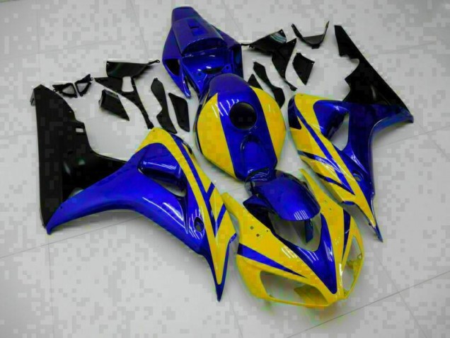 2006-2007 Blue Yellow Honda CBR1000RR Motorcycle Replacement Fairings for Sale 2006-2007 Blue Yellow Honda CBR1000RR Motorcycle Replacement Fairings for Sale