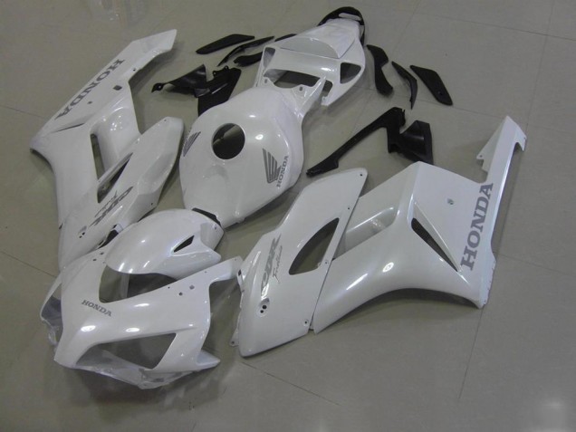 2006-2007 White with Silver Decals Honda CBR1000RR Bike Fairings for Sale 2006-2007 White with Silver Decals Honda CBR1000RR Bike Fairings for Sale