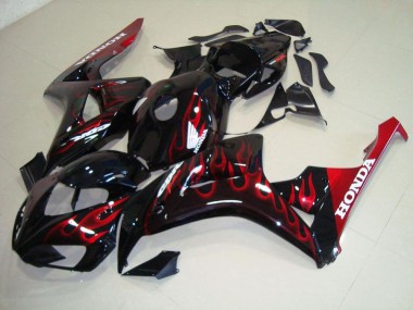 2006-2007 Red Flame Honda CBR1000RR Motorcylce Fairings for Sale