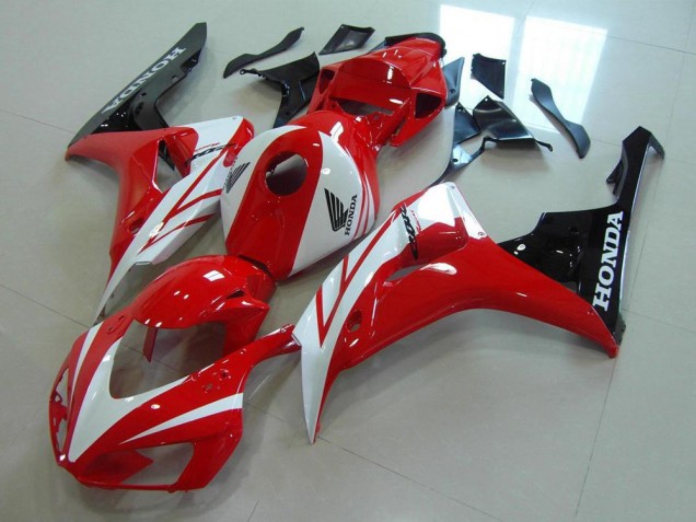 2006-2007 Red White Honda CBR1000RR Motorcycle Fairing Kits for Sale 2006-2007 Red White Honda CBR1000RR Motorcycle Fairing Kits for Sale