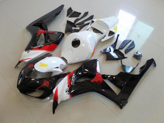 2006-2007 White Black with No Sticker Honda CBR1000RR Bike Fairing Kit for Sale 2006-2007 White Black with No Sticker Honda CBR1000RR Bike Fairing Kit for Sale